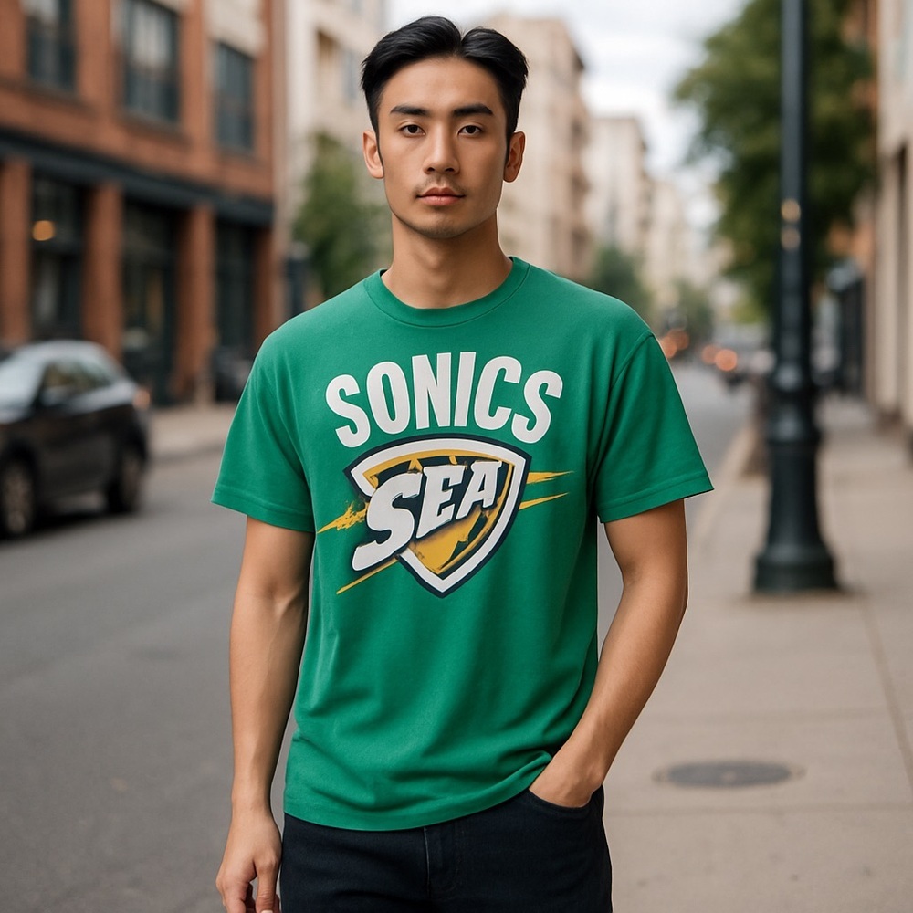 Vintage Seattle SuperSonics tshirt size medium